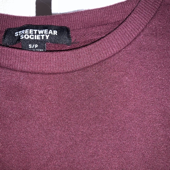 Streetwear Society Maroon Crewneck Sweatshirt - Picture 3 of 3